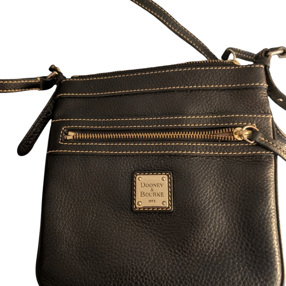 Dooney & Bourke Small Black Leather Crossbody Bag